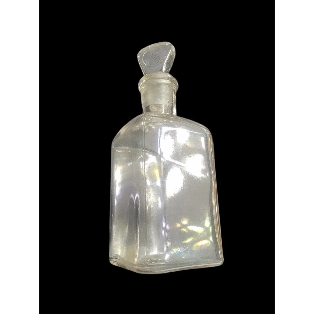 Stearns Fine Perfumes Empty Bottle Iridescent White Rose C1890s